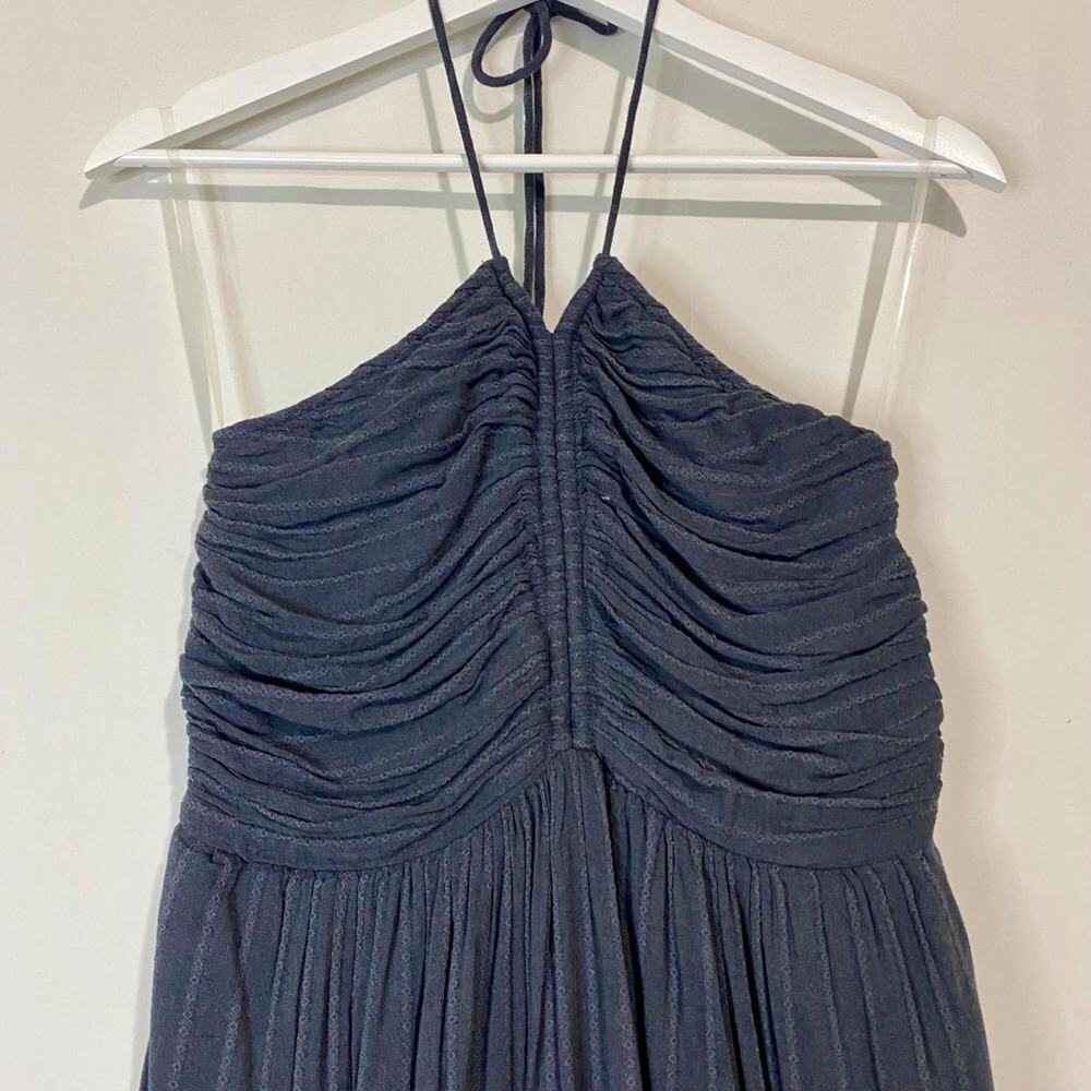 American Eagle Outfitters Women’s Ruched Mini Dress Mini Dress Blue Size S NWT - Picture 2 of 7